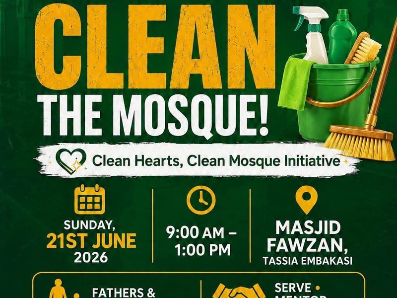 Let's Go Clean The Mosque