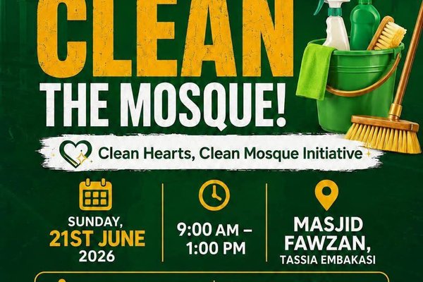 Let's Go Clean The Mosque