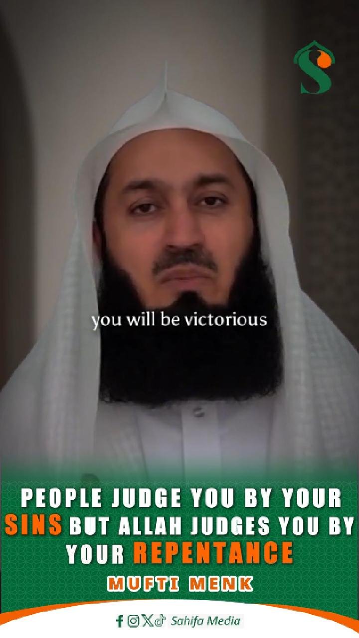 People judge you by your sins but Allah judges you by your repentance