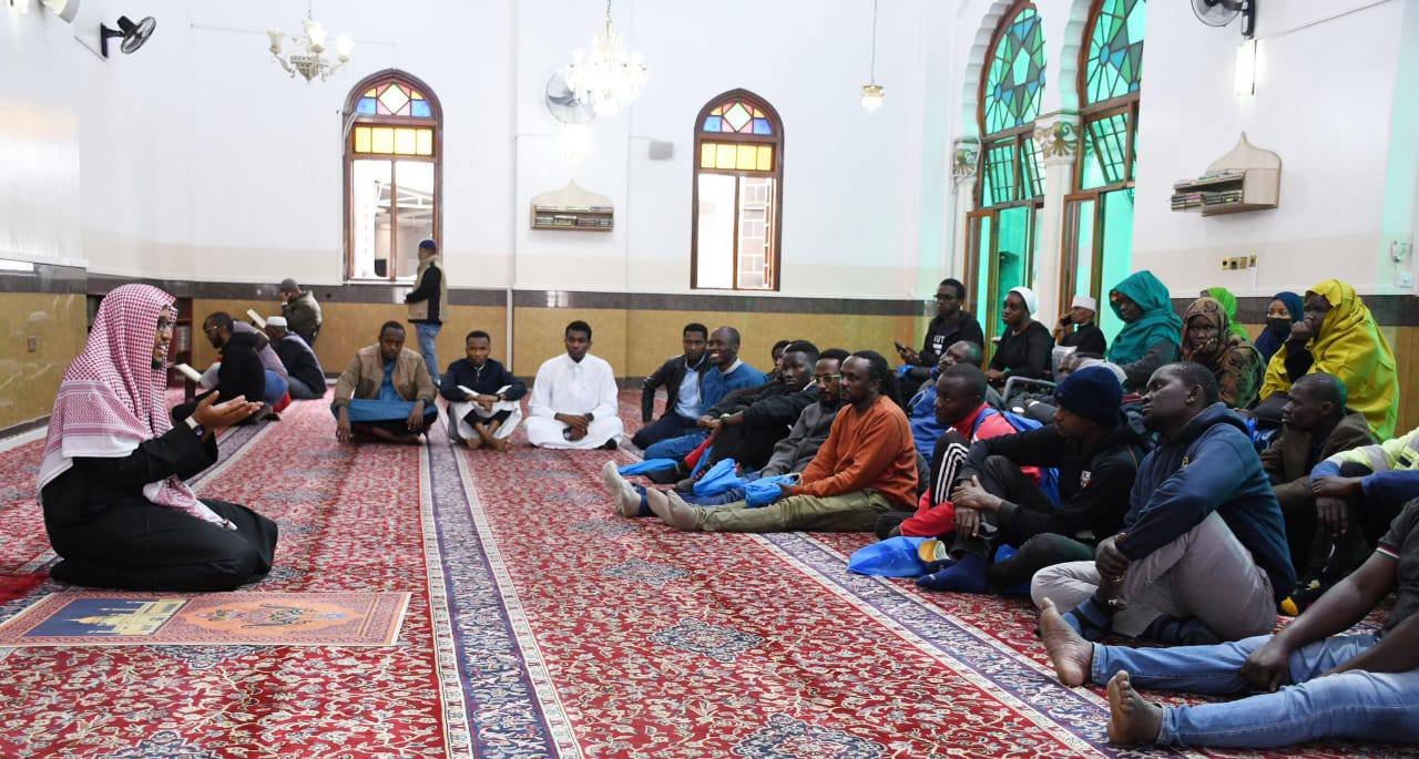Sheikh Jamaludin in a conversation with visitors during the open day progamme in July this year