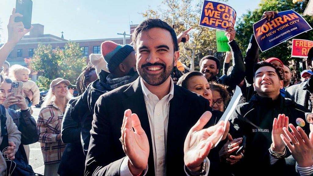 Zohran Mamdani during the campaign trail