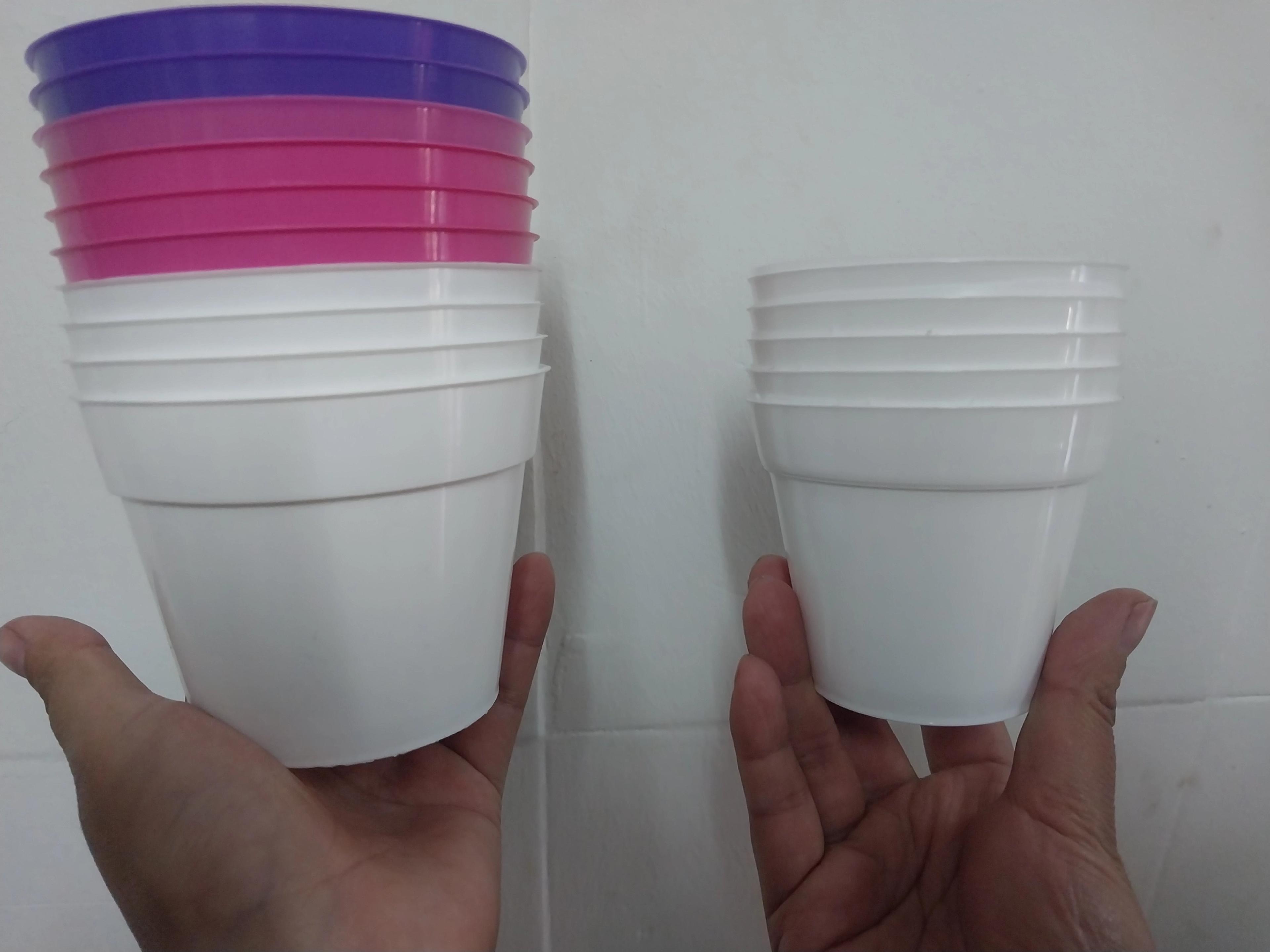 Macetas de plastico chicas y medianas