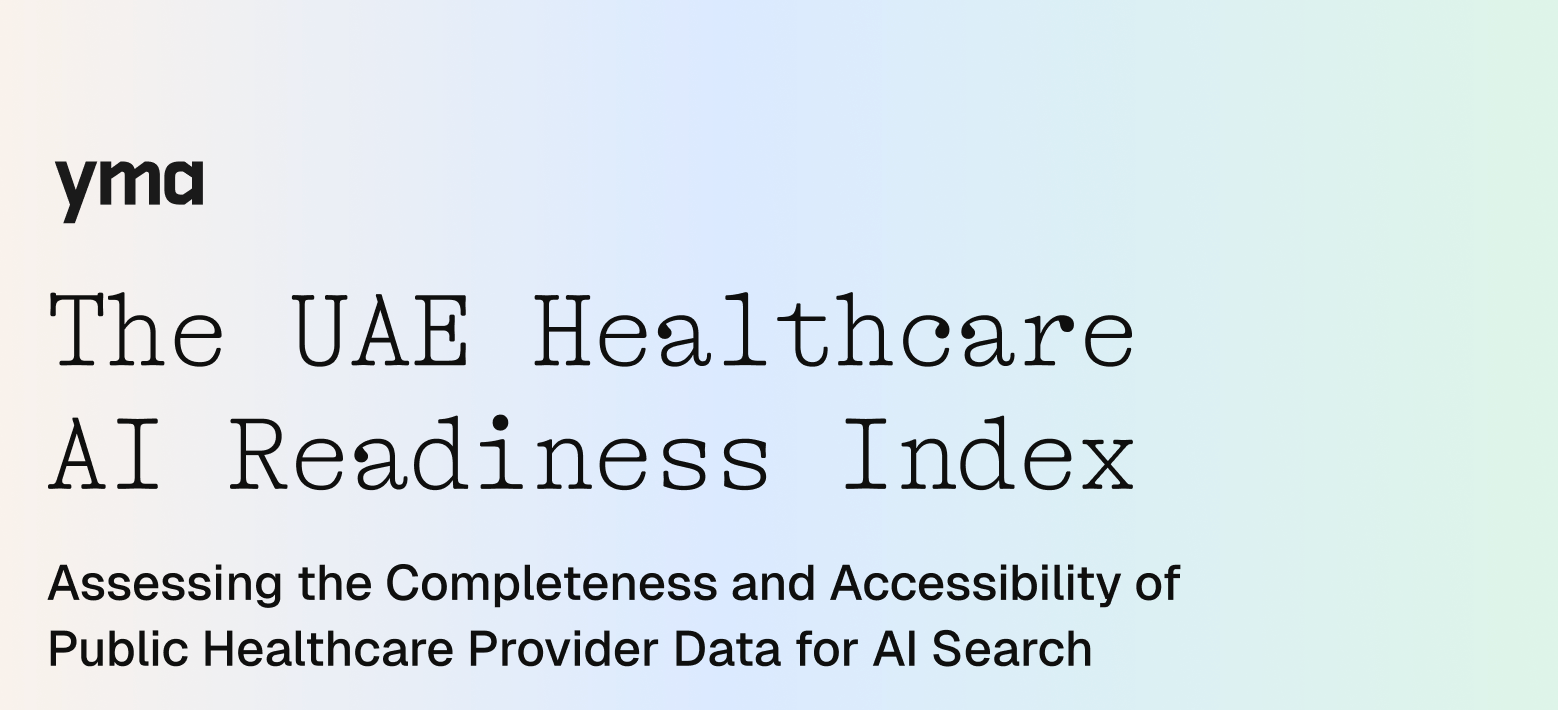 UAE Healthcare AI Readiness Index by Yma Launches