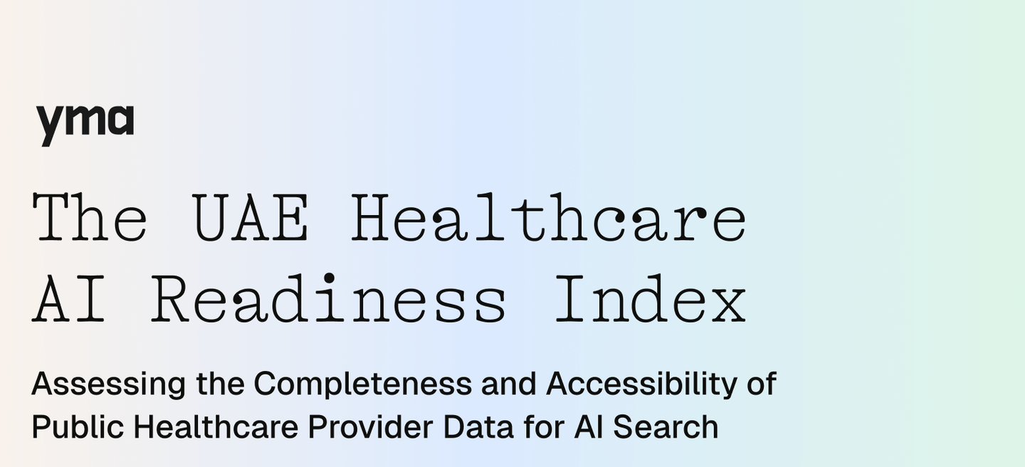 UAE Healthcare AI Readiness Index by Yma Launches