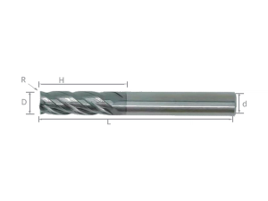 Concox WLCV Corner-Radius End Mill