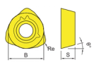 AJX Indexable Milling Insert