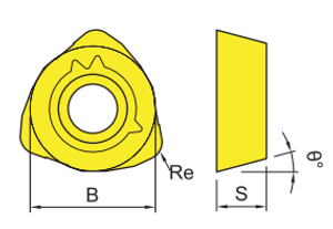 AJX Indexable Milling Insert