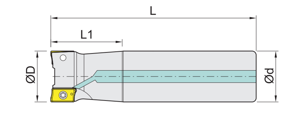 Shangin VAX Shoulder Mill (Holder) feature diagram