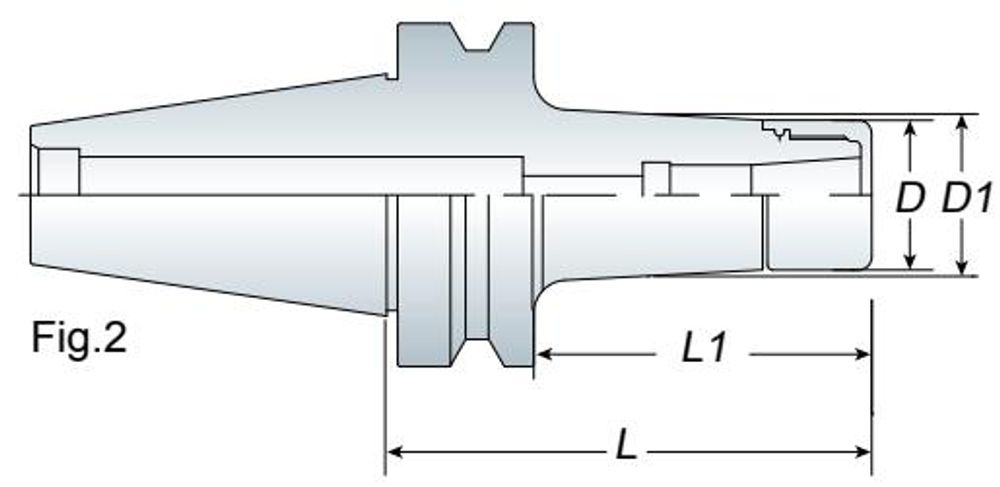 Annway AVC High Speed Collet Chuck Fig.2 dimensions