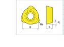 AJX Indexable Milling Insert