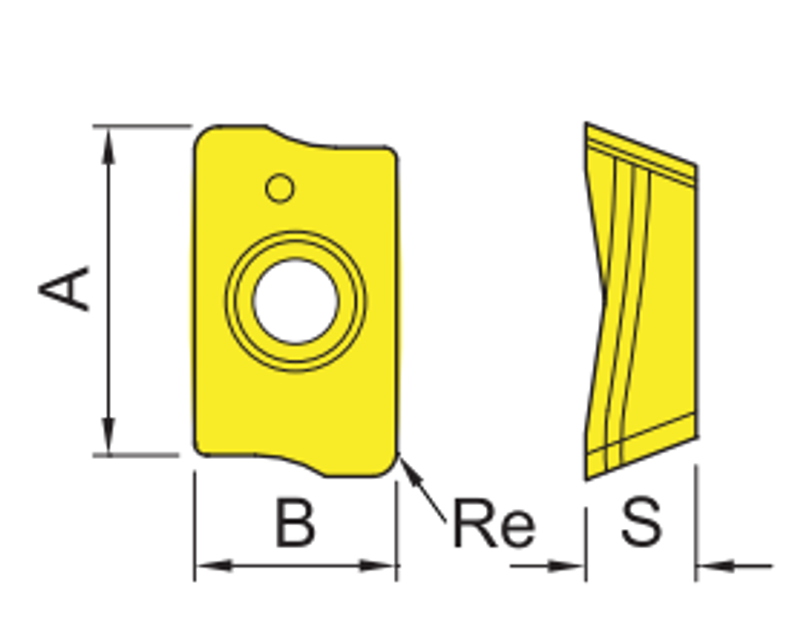 R390 Indexable Milling Insert