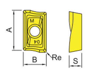 AOMT Indexable Milling Insert