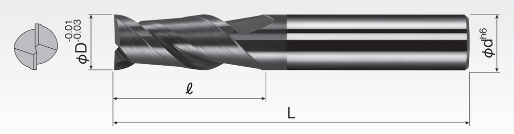 SP Go-Riki End Mills (2/3/4/5F) SPSEE2GA