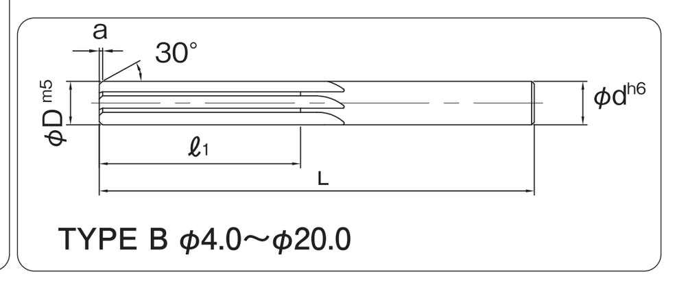 Carbide Short Reamers CSR-TYPE-B