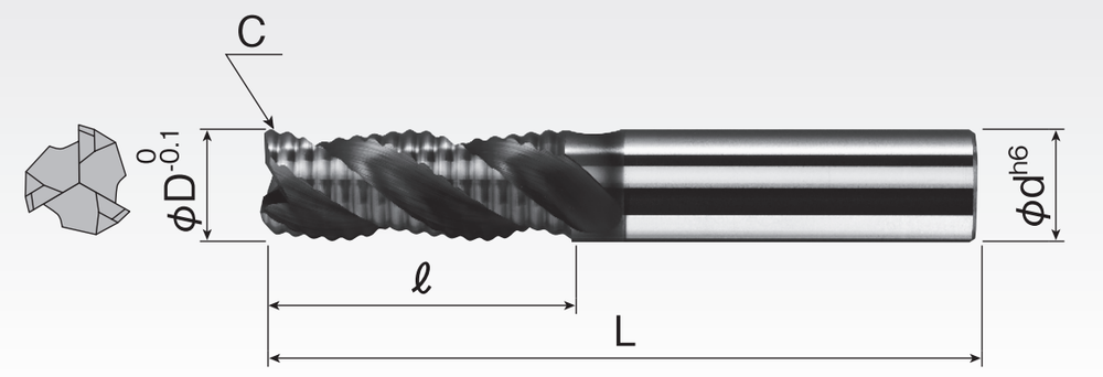 Aluminum Roughing End Mills (3F) SRE3