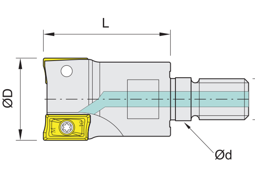Shangin APM Shoulder / Cutting End Mill (Holder) feature diagram