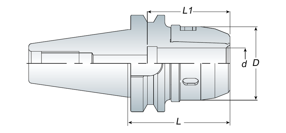 Annway ASC Milling Chuck BT / NT dimensions