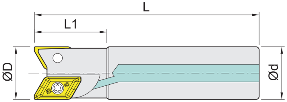 Shangin BXD Shoulder / Cutting End Mill (Holder) feature diagram