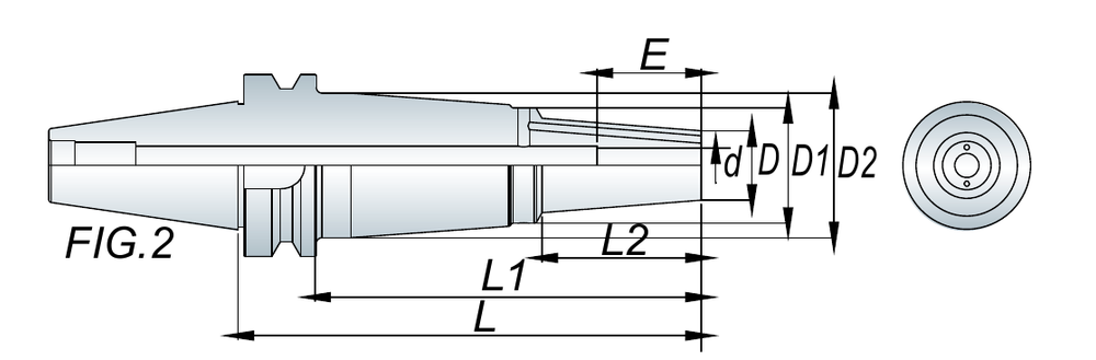 ASR Power Shrink Chuck (Coolant Type) Coolant Type Fig. 2 dimensions