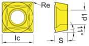 SPMT Indexable Milling Insert