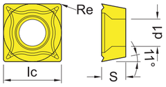 SPMT Indexable Milling Insert