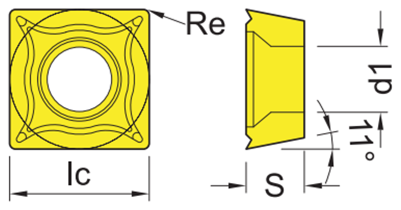 SPMT Indexable Milling Insert