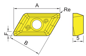 XDGT Indexable Milling Insert
