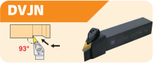 External turning holders for VN.. (VNMG) inserts