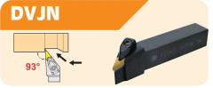 External turning holders for VN.. (VNMG) inserts