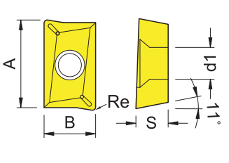 APKT Indexable Milling Insert