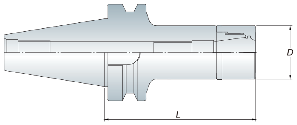 MER Spring Collet Chuck reference diagram