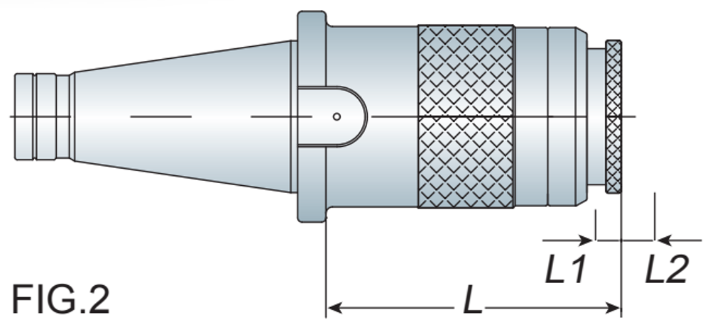 TPG Tension & Compression Tap Holder NT TPG875 dimension drawing
