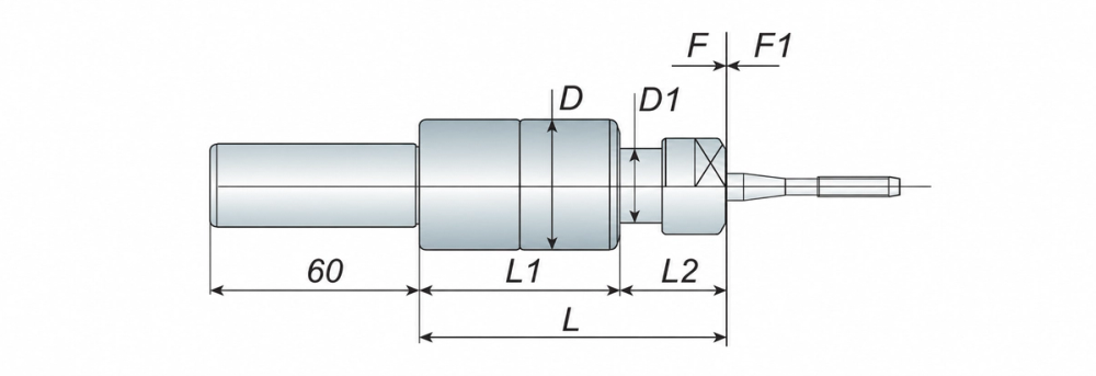 WER Synchro Tap Holder C Straight Shank