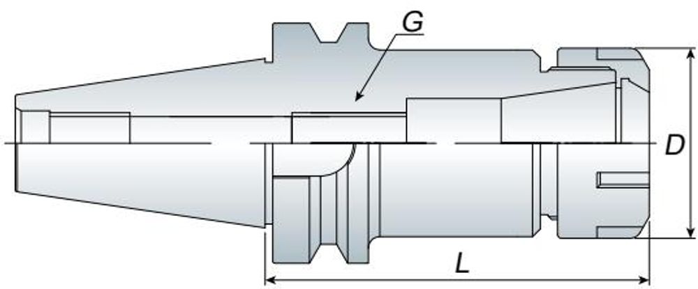 Annway ER Spring Collet Chuck BT-series dimensions
