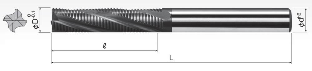 Carbide Roughing End Mills (4F) SRC4LA