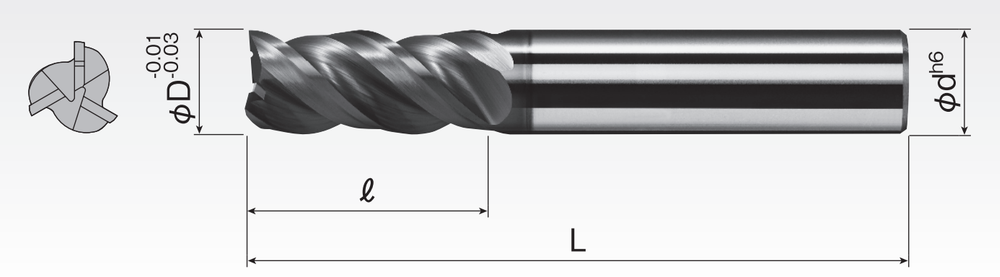 SP Zakkuri Drill-Mill End Mills (3F) SPSEE3ZA