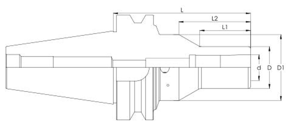 Annway APC Double Power Chuck Slim Type dimensions