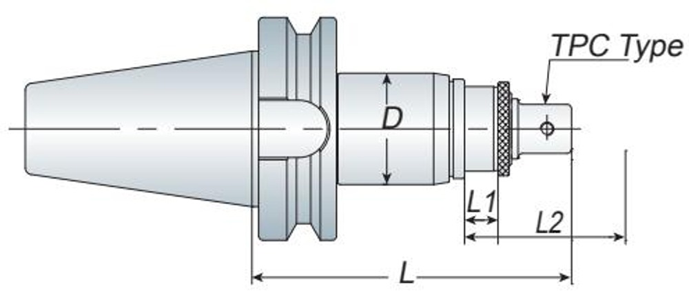 Annway TPM Tension & Compression Tap Holder dimension diagram