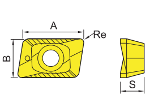 XOMT Indexable Milling Insert