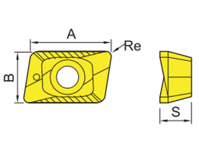 XOMT Indexable Milling Insert