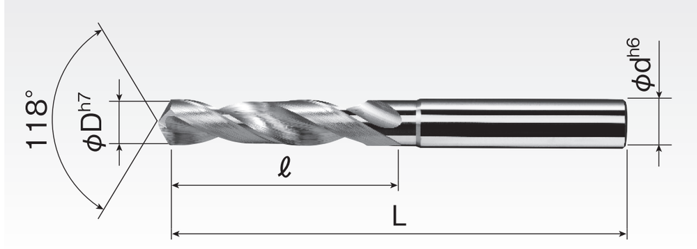 Carbide Drills for Cast-iron / Non-ferrous SSND-2