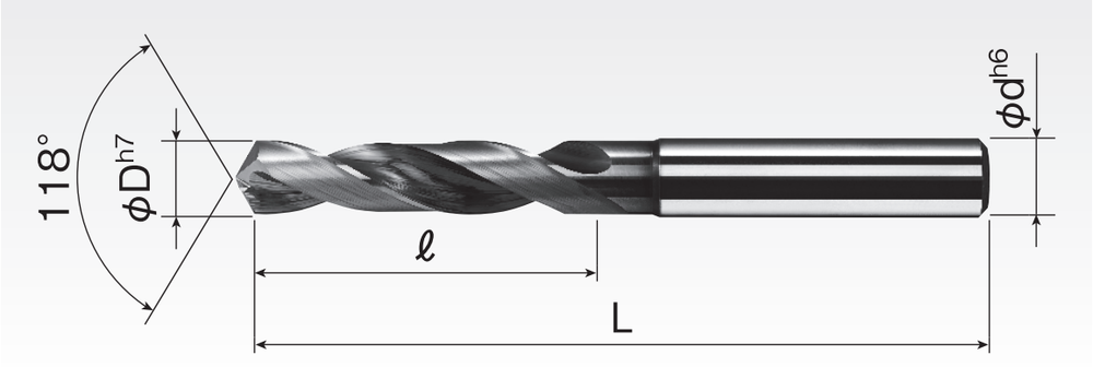 Carbide Drills for Cast-iron / Non-ferrous SSND-1