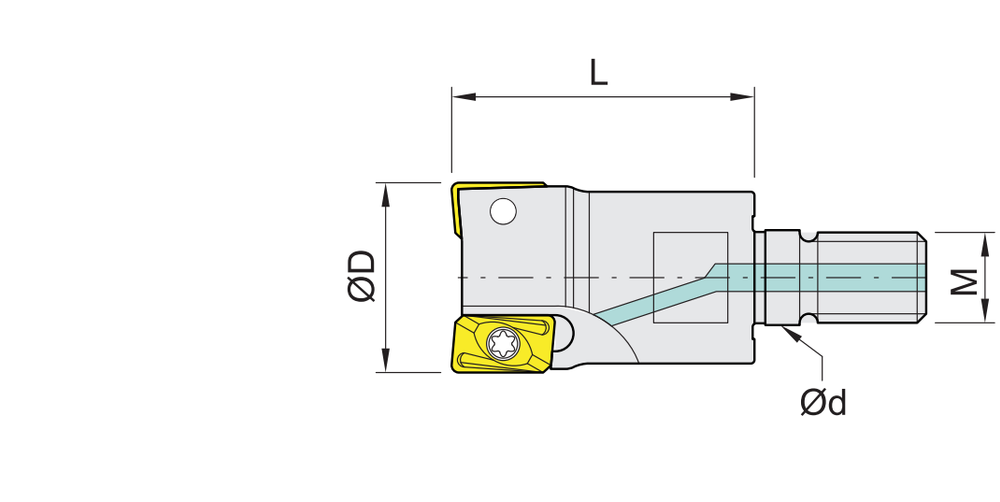 Shangin BAP 90° Shoulder Mill (Holder) Modular type