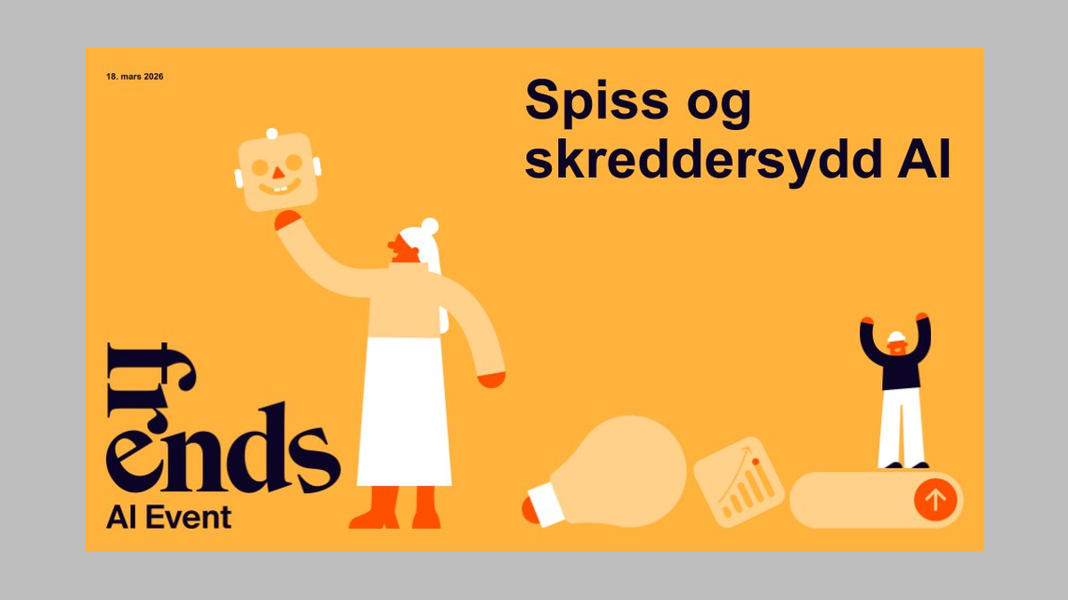 Frends AI event presentasjon