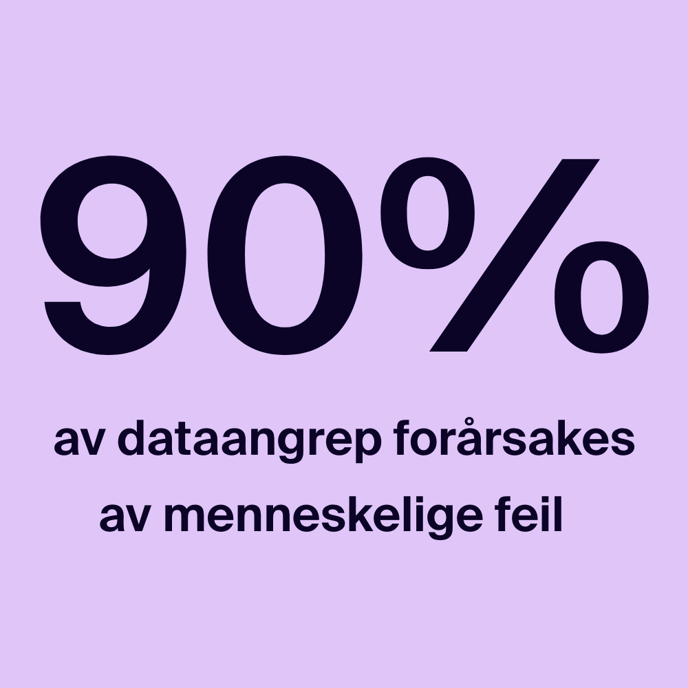 90 % av dataangrep skyldes menneskelige feil.
