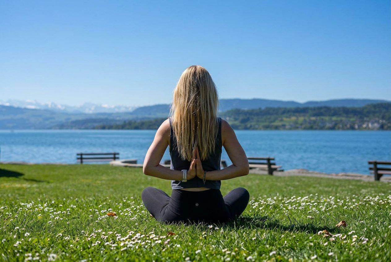 Ruhiger Yoga-Moment am Zürichsee