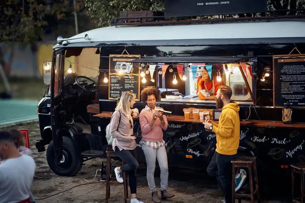 Food truck operating at a Charleston SC event where food truck insurance may help cover liability property and commercial auto risks.