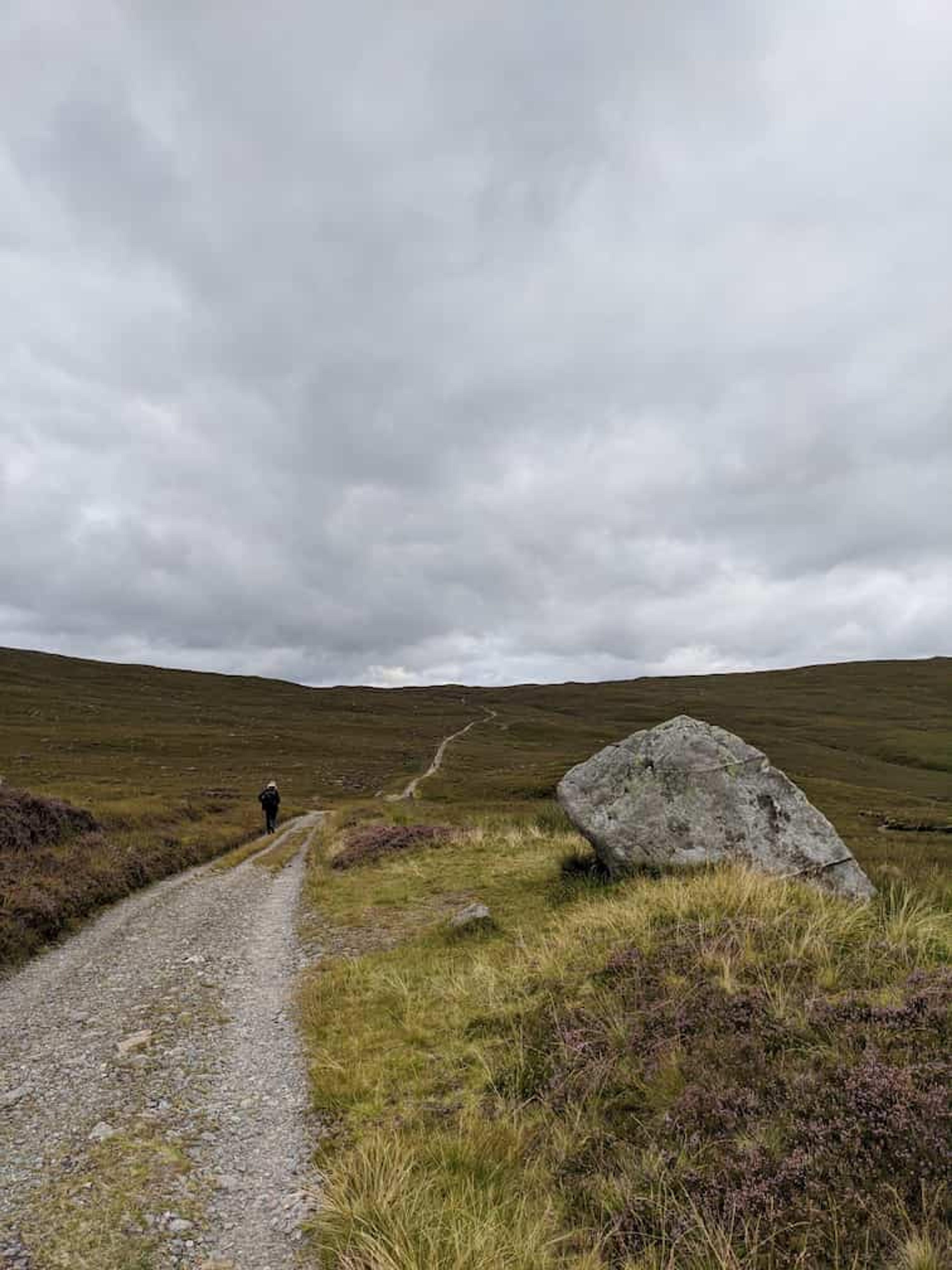 wide open skies, a path to the horizon