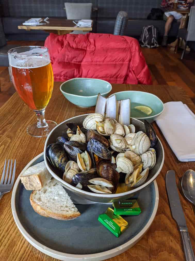 dinner at the bridge of orchy hotel