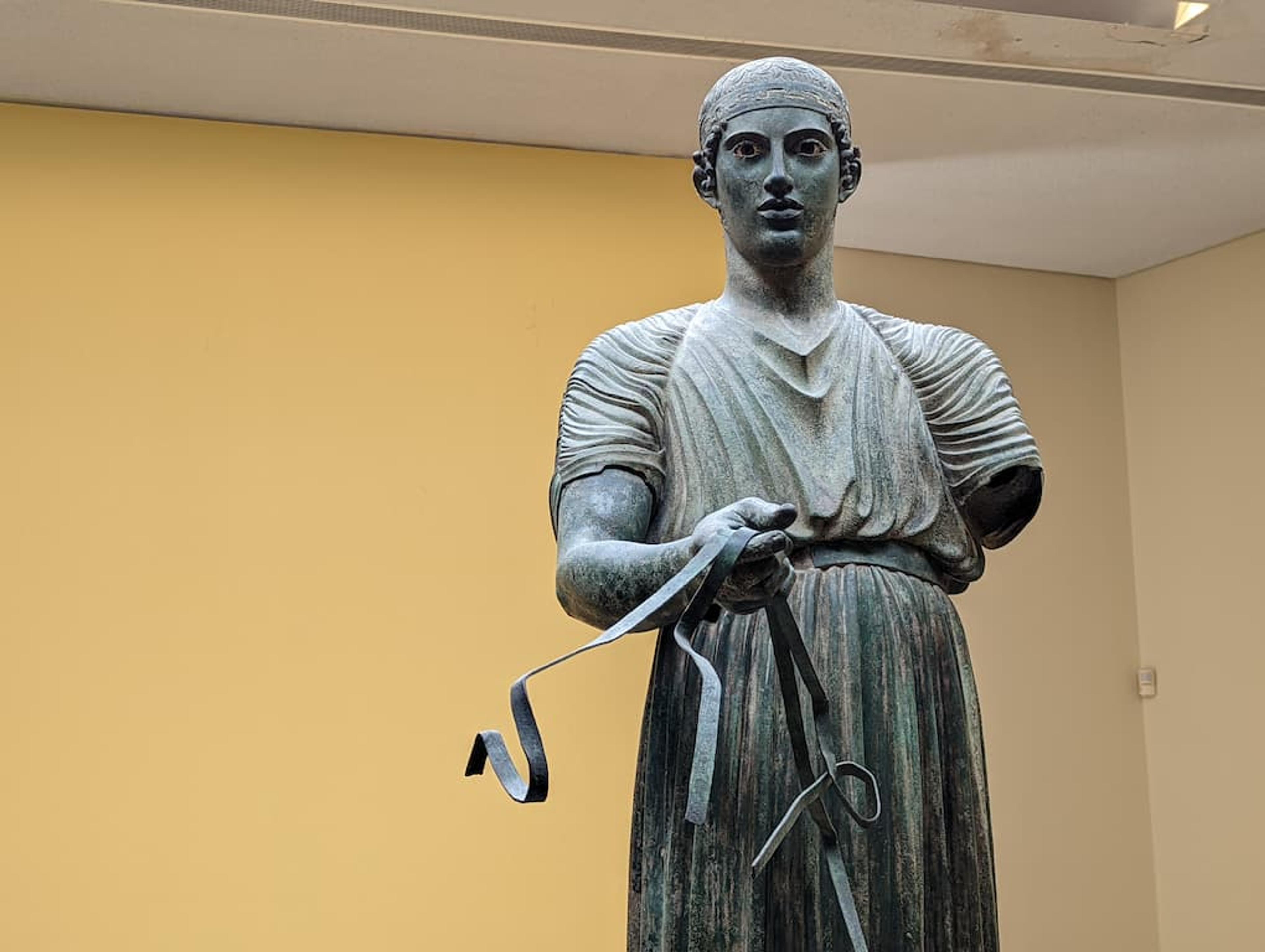 Rare bronze statue in the Delphi museum